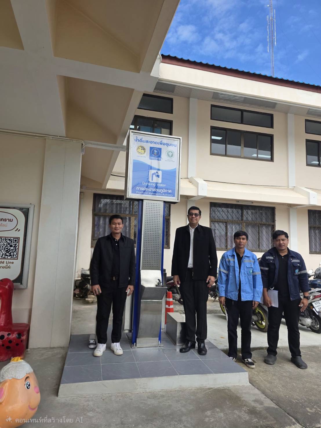 จุดน้ำประปาดื่มได้ หน้าที่ทำการอำเภอเมืองสมุทรสงคราม