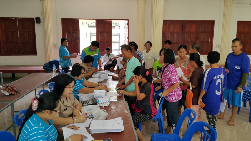 กปภ.สาขาศรีสะเกษออกบริการเชิงรุกรับค่าติดตั้งประปารายใหม่ถึงบ้านผู้ใช้น้ำ ณ บ้านหนองไผ่