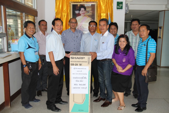กปภ.เขต 2 ร่วมกับ กปภ.สาขามวกเหล็ก มอบตู้น้ำเย็นถวายวัดช่องใต้