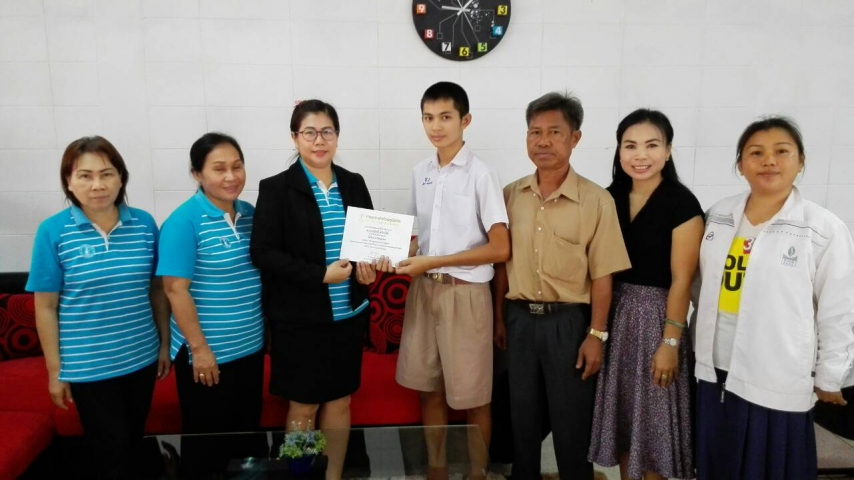 กปภ.สาขาพิบูลมังสาหารเป็นตัวแทนมอบรางวัลโครงการยุวประปา โรงเรียนโขงเจียมวิทยาคม