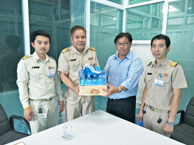 กปภ.สาขาสมุทรสาคร จัดกิจกรรมประชาสัมพันธ์เชิงรุกตรวจเยี่ยมลูกค้ารายใหญ่ ณ บริษัท ก้องภพ โฟรเซ่นฟู้ดส์ จำกัด
