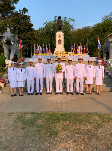 กปภ.ข.๓ ร่วมประกอบพิธีเนื่องในวันจักรี ๖ เมษายน ๒๕๖๒