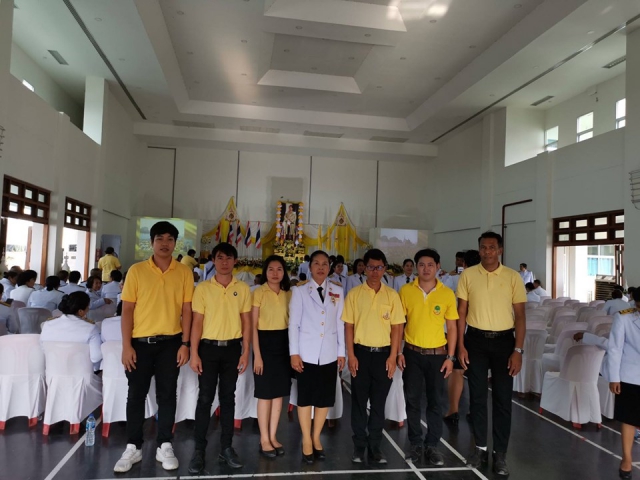 กปภ.สาขาผักไห่ เข้าร่วมพิธีถวายพระราชสักการะเบื้องหน้าพระบรมฉายาลักษณ์ พระบาทสมเด็จพระเจ้าอยู่หัว