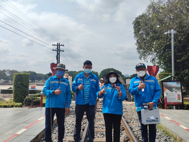 กปภ.สาขากาญจนบุรี ตรวจวัดแรงดัน และตรวจสอบคุณภาพน้ำในระบบจ่าย ประจำเดือนตุลาคม 2564