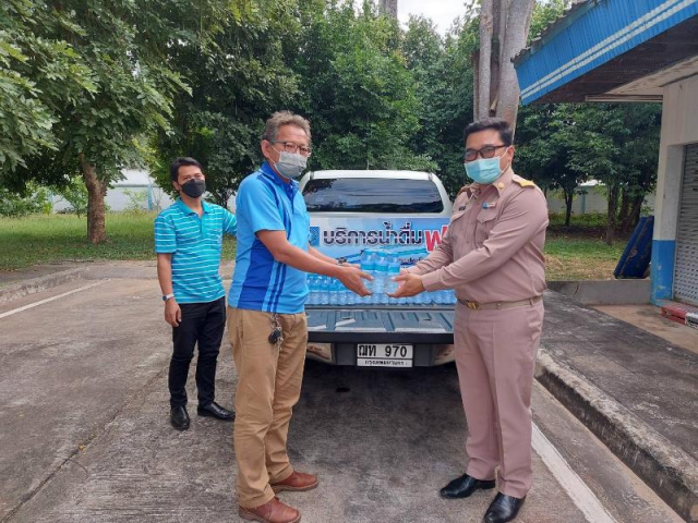 กปภ.สาขาศรีสะเกษร่วมกิจกรรมจิตอาสาพัฒนาปรับภูมิทัศน์การจัดงานเฉลิมฉลอง ๒๓๙ ปี จังหวัดศรีสะเกษ