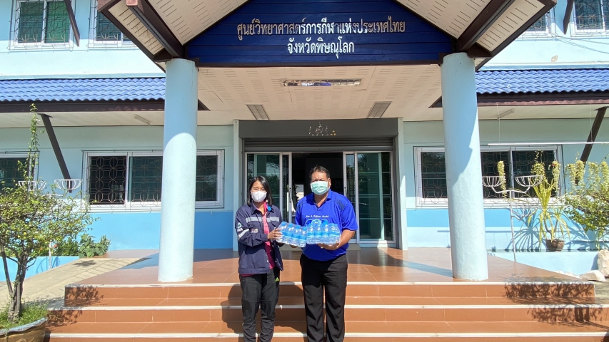 กปภ.สาขาพิษณุโลก มอบน้ำดื่มบรรจุขวดตราสัญลักษณ์ กปภ.