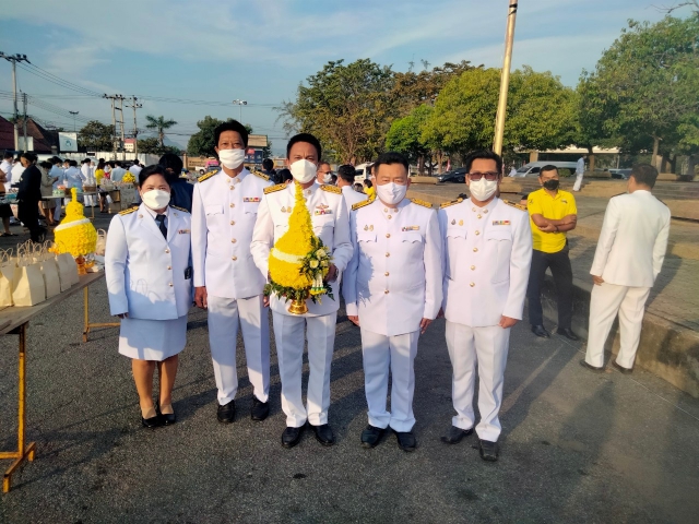 กปภ.สาขากาญจนบุรี เข้าร่วมงานพิธีเนื่องในวันคล้ายวันพระบรมราชสมภพ ร.9