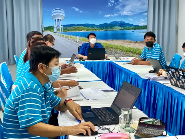 การประปาส่วนภูมิภาคสาขากระบี่ ร่วมประชุมปิดการตรวจสอบ ตามแผนการตรวจสอบสำนักตรวจสอบประจำปี 2565