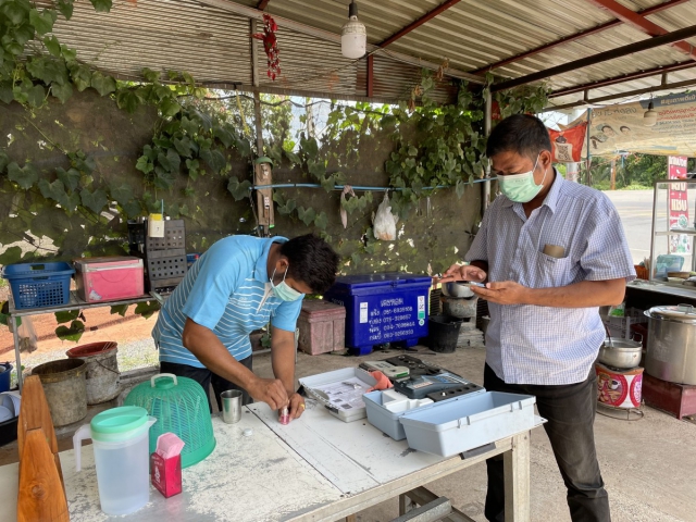 การประปาส่วนภูมิภาคสาขาจันดี ออกตรวจวัดคุณภาพน้ำตามโครงการ กปภ.เช็คชัวร์