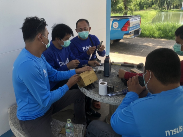 กปภ.สาขาอู่ทอง ฝึกอบรมเชิงปฏิบัติการ (OJT) การซ่อมแซมและบำรุงรักษา หัวขับประตูน้ำแบบนิวเมตริกส์