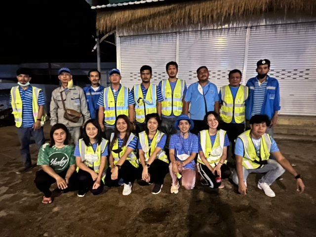 กปภ.สาขาเกาะสมุย ร่วมกันเดินสำรวจหาท่อแตก-ท่อรั่ว  แบบเชิงรุก