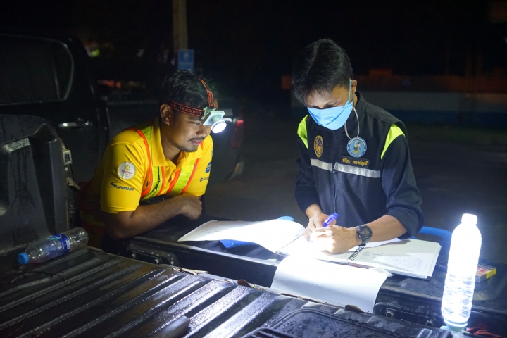 กปภ.สาขาบ้านตาขุน ลงพื้นที่ทำ Step Test และหาท่อแตกรั่ว ในพื้นที่แม่ข่ายบ้านตาขุน