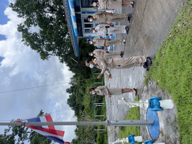 การประปาส่วนภูมิภาคสาขาตะกั่วป่า จัดกิจกรรมเนื่องในโอกาสวันพระราชทานธงชาติไทย ( Thai National Day ) 28 กันยายน 2565