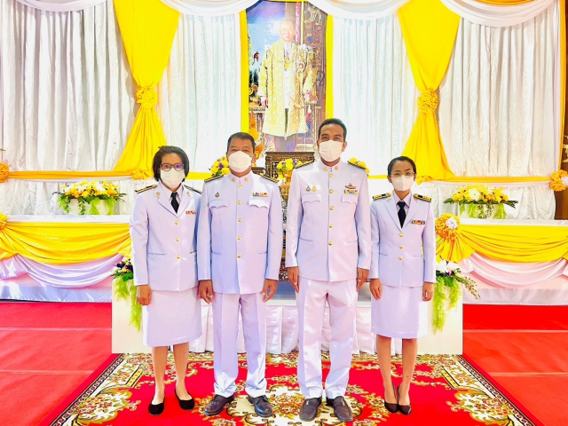 กปภ.สาขาท่ามะกา เข้าร่วมพิธีทำบุญตักบาตรถวายเป็นพระราชกุศล เนื่องในวันคล้ายวันสวรรคต ในหลวง ร. 9  13 ตุลาคม 2565