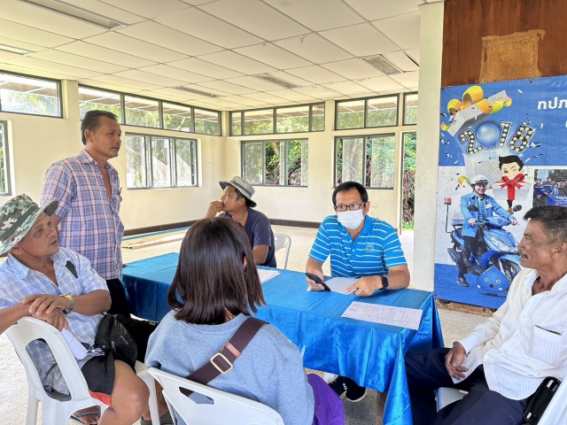 การประปาส่วนภูมิภาคสาขาตะกั่วป่า รับค่าน้ำประปานอกสถานที่ ประจำเดือนพฤศจิกายน 2565