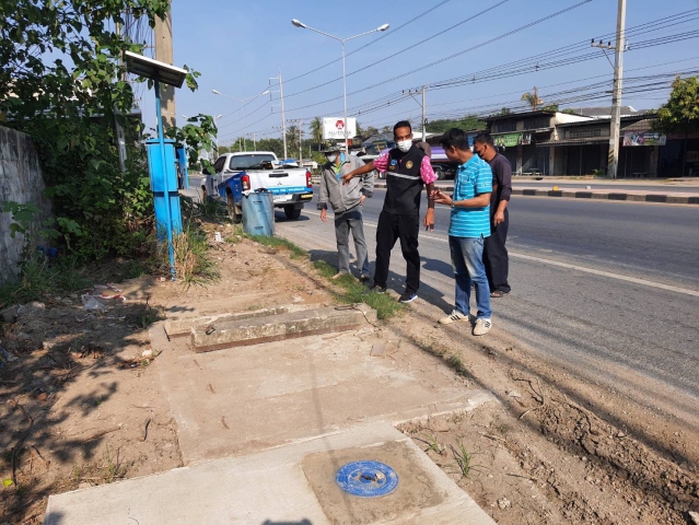 สำรวจหาท่อแตกรั่วตามแผนลดน้ำสูญเสีย