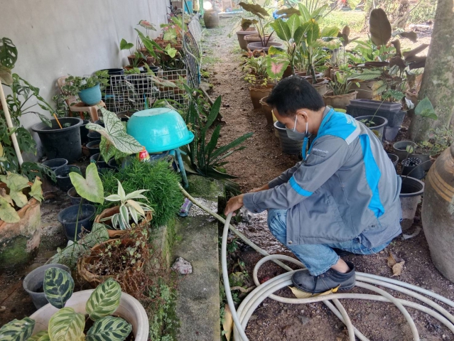 การประปาส่วนภูมิภาคสาขาอ่าวลึก ออกพื้นที่ตรวจสอบคุณภาพน้ำประปา ตรวจวัดค่าคลอรีน ค่าความขุ่นในน้ำประปา