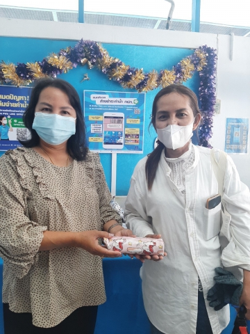 กปภ.สาขากาญจนดิษฐ์ จัดกิจกรรม "Double Surprise" เชิญชวนลูกค้าลงทะเบียน Line@pwathailand พร้อมรับของที่ระลึกจาก กปภ.  วันพุธ ที่ 28 ธันวาคม 2565 การประปาส่วนภูมิภาคสาขากาญจนดิษฐ์ จัดกิจกรรม "Double Surprise" เชิญชวนลูกค้าลงทะเบียน Line@pwathailand พร้อมรับของที่ระลึกจาก กปภ.