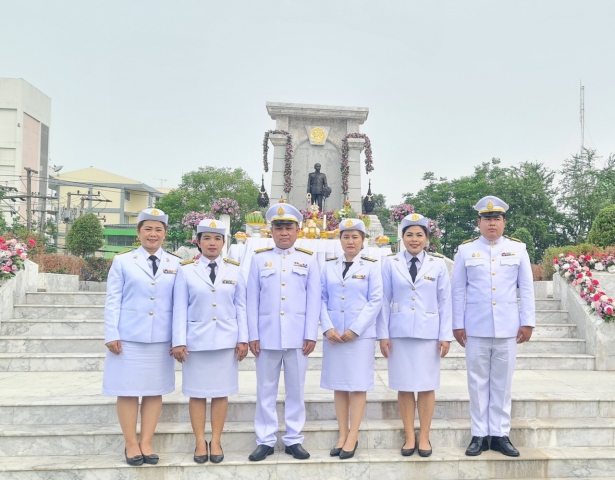 กปภ.สาขาธัญบุรี ร่วมพิธีบวงสรวงและบำเพ็ญพระราชกุศลแด่พระบาทสมเด็จพระจุลจอมเกล้าเจ้าอยู่หัว เนื่องในวันคล้ายวันสถาปนาเมืองธัญญบูรี 121 ปี