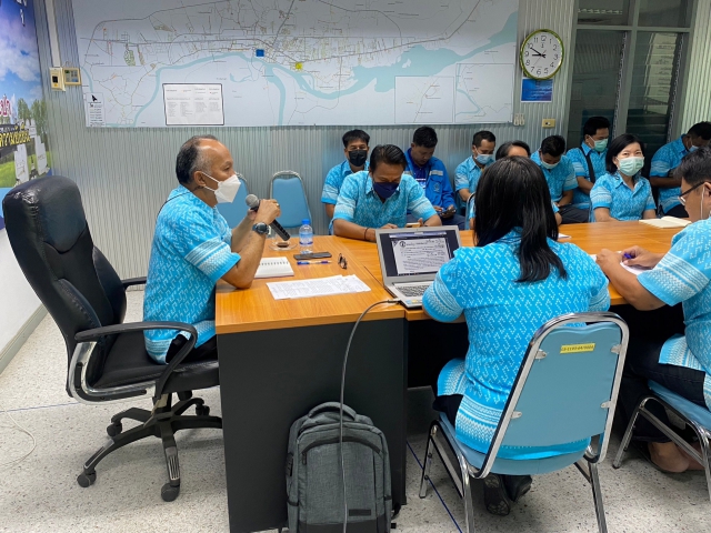 กปภ.สาขากาญจนบุรี ดำเนินกิจกรรมสนทนายามเช้า (Morning Talk) ประจำเดือน มีนาคม 2566