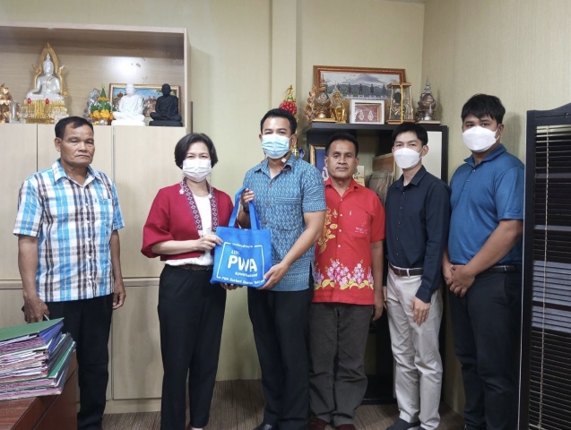 กปภ.สาขาขอนแก่น (พ) เข้าพบนายกเทศมนตรีเมืองบ้านทุ่ม เพื่อหารือเรื่องการประชาสัมพันธ์ การชำระค่าน้ำออนไลน์ รวมถึงได้เเนะนำ ช่องทางชำระค่าน้ำประปาเเบบออนไลน์ ภายในสำนักงานเทศบาลเมืองบ้านทุ่ม