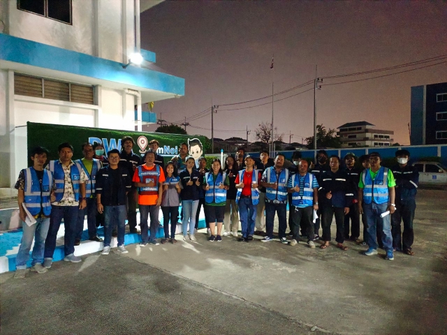 กปภ.สาขาอ้อมน้อย ลงพื้นที่ค้นหาท่อแตก/ท่อรั่ว ด้วยวิธีการ Step Test and Zero Test