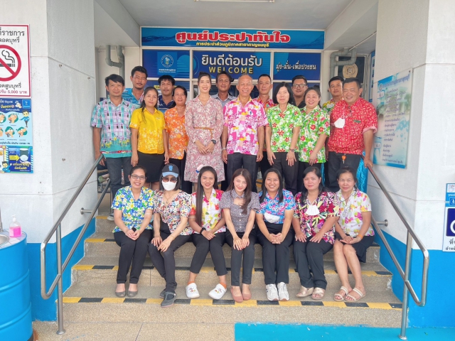 กปภ.สาขากาญจนบุรี สรงน้ำพระพุทธรูปประจำ สนง. และองค์พระแม่ธรณี เนื่องในเทศกาลวันสงกรานต์ (วันขึ้นปีใหม่ไทย) ประจำปี 2566