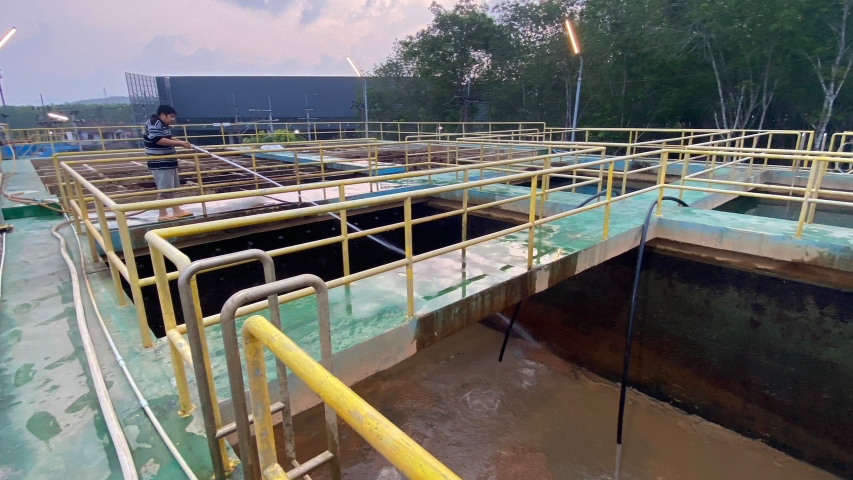 กปภ.สาขาภูเก็ต ดำเนินการล้างถังตกตะกอน ภายใต้โครงการ บริหารจัดการน้ำสะอาด Water Safety Plan ณ สถานีผลิตน้ำบ้านบางโจ