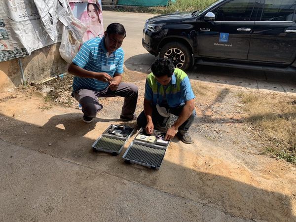 การประปาส่วนภูมิภาคสาขาอ่าวลึก ออกพื้นที่ตรวจสอบคุณภาพน้ำประปา ตรวจวัดค่าคลอรีน ค่าความขุ่นในน้ำประปา