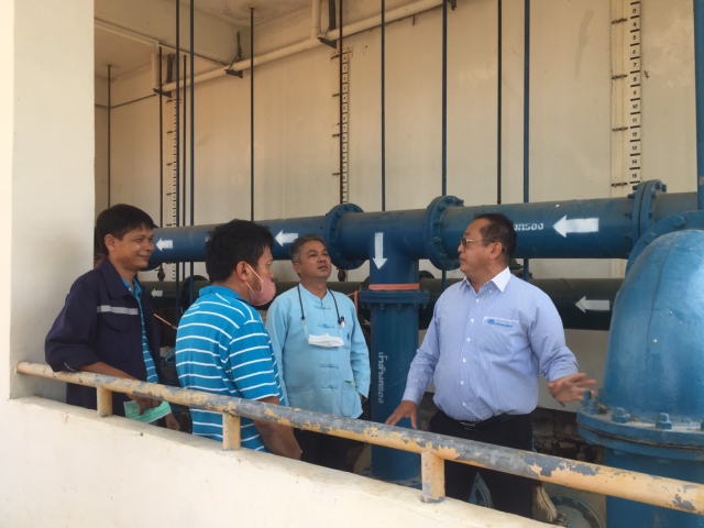 ผอ.กปภ.ข.6 ลงพื้นติดตามสถานการณ์ภัยแล้ง กปภ.สาขาชัยภูมิ