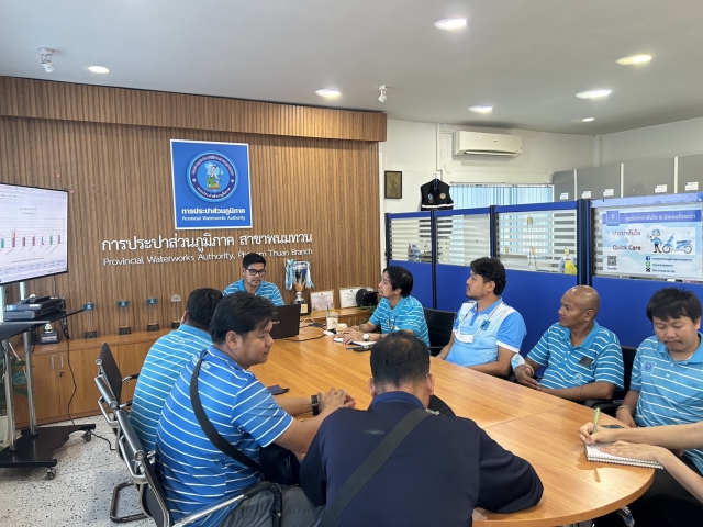 กปภ.สาขาพนมทวน ร่วมกิจกรรมสนทนายามเช้า (Morning Talk)  ครั้งที่ 8/2566