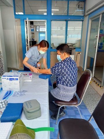 การประปาส่วนภูมิภาคสาขากาญจนดิษฐ์ จัดกิจกรรมตรวจสุขภาพ ประจำปี 2566