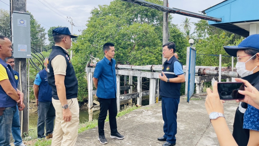 การประปาส่วนภูมิภาคสาขาชุมพร และจังหวัดชุมพร ลงพื้นที่ ตรวจเยี่ยมสถานการณ์ภัยแล้งในพื้นที่จังหวัดชุมพร