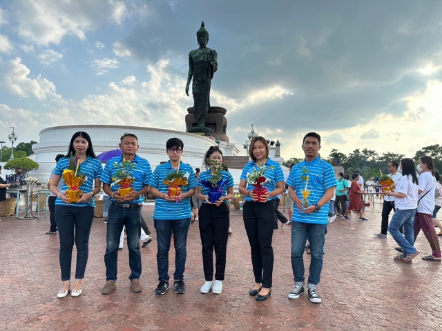 กปภ.สาขาสามพราน เข้าร่วมพิธีเวียนเทียน เนื่องในวันวิสาขบูชา ประจำปี 2566