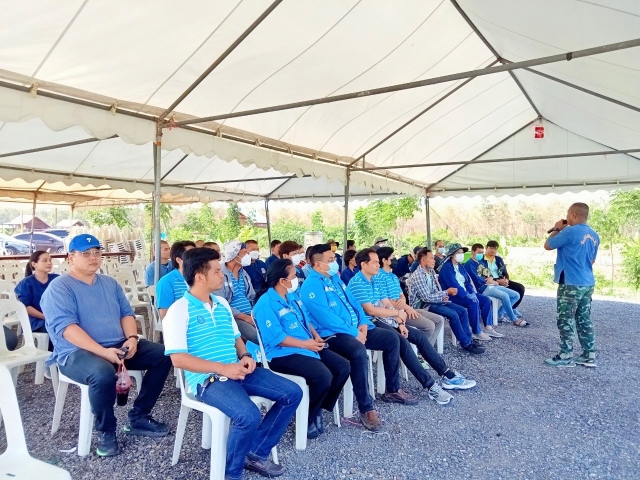กปภ.สาขาปทุมธานี ดำเนินกิจกรรม โครงการ โคก หนอง นา สัปปายะและรมณียสถาน สถานปฏิบัติธรรมสมเด็จพระสังฆราช (อมพรมหาเถร)