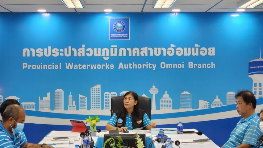 กปภ.สาขาอ้อมน้อย จัดกิจกรรมสนทนายามเช้า (Morning Talk) ครั้งที่ 9/2566