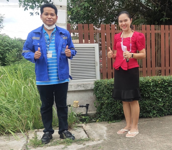 กปภ.สาขากำแพงเพชร ส่งมิสเตอร์ประปา ตรวจสอบน้ำรั่ว ทันใจ