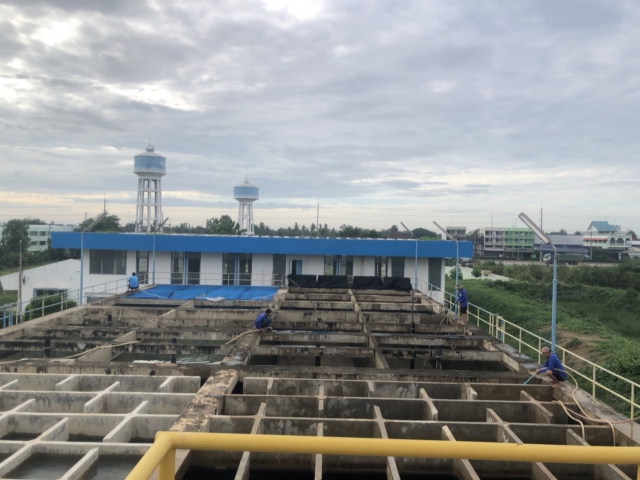 กปภ.สาขาอู่ทอง ล้างถังตกตะกอนประจำเดือน มิถุนายน 2566 ณ สถานีผลิตน้ำแม่ข่ายอู่ทอง และสถานีผลิตน้ำพนมทวน