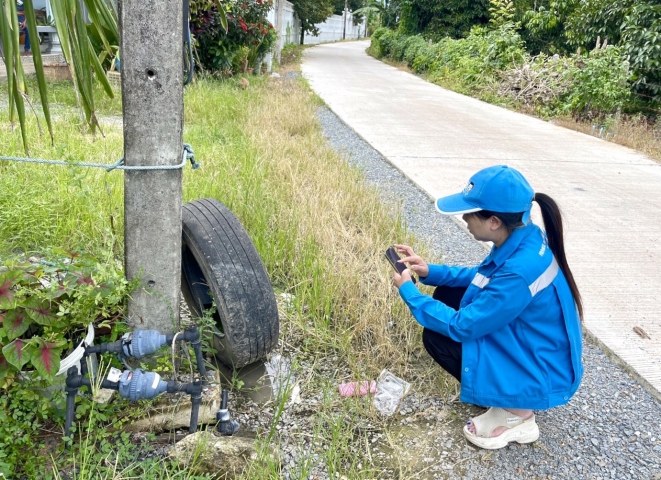 กปภ.สาขาขลุง ลงพื้นที่เชิงรุกตรวจสอบมาตรวัดน้ำ 0 ลบ.ม.