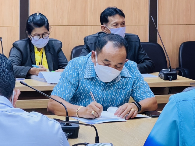 การประปาส่วนภูมิภาคสาขาชุมพรร่วมประชุมร่วมกับจังหวัดชุมพร แนวทางการบริหารจัดการโครงการพัฒนาพื้นที่หนองใหญ่ตามพระราชดำริ  ตำบลบางลึก อำเภอเมืองชุมพร จังหวัดชุมพร