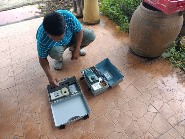 การประปาส่วนภูมิภาคสาขาคลองท่อมเข้าตรวจสอบคุณภาพน้ำ ณ ตำบลคลองพน อำเภอคลองท่อม จังหวัดกระบี่
