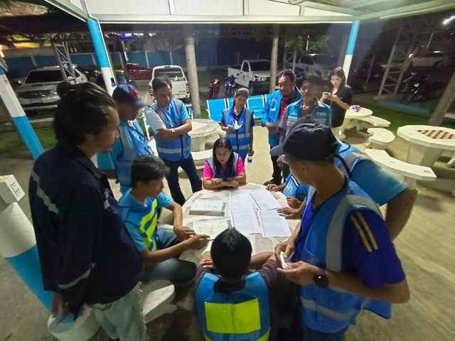 กปภ.สาขาอ้อมน้อย ลงพื้นที่ ทำ Step Test and Zero Test