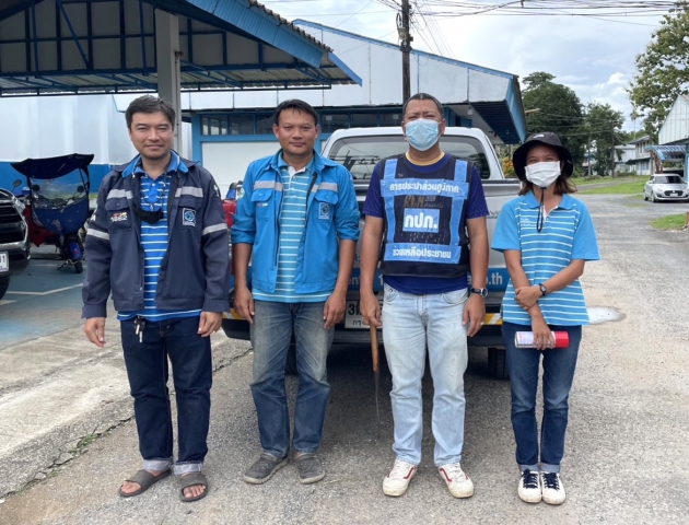 กปภ.สาขาขลุง ออกสำรวจหาท่อรั่วในพื้นที่ตามแผน MM04 จุดซื้อขาย สถานีจ่ายน้ำดงกลาง จ่ายพื้นที่ตำบลบ่อและตำบลวันยาว พร้อมระบายตะกอนในเส้นท่อปลายสาย หมู่4 ตำบลวันยาว