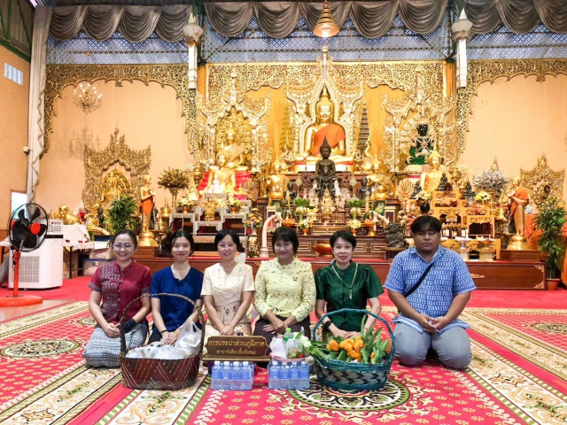 กปภ.สาขารังสิต(พ) ร่วมกิจกรรมเข้าวัดปฏิบัติธรรมวันธรรมสวนะฯ