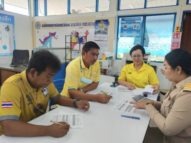 การประปาส่วนภูมิภาคสาขาอ่าวลึก ดำเนินการตามนโยบายการแลกเปลี่ยนเรียนรู้ภายในองค์กร (on the job training)