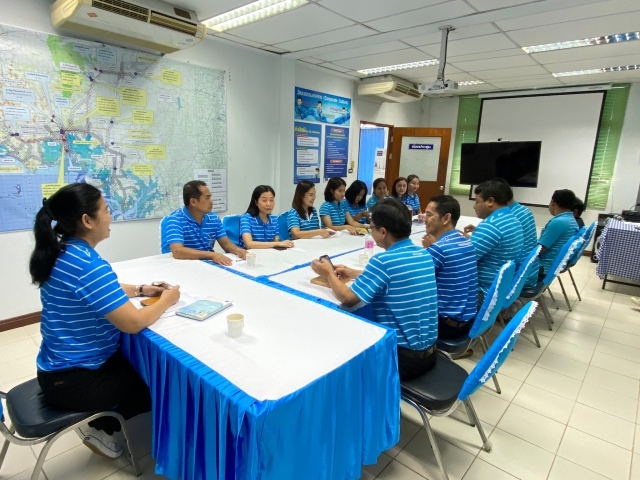 การประปาส่วนภูมิภาคสาขากระบี่ จัดกิจกรรมสนทนายามเช้า (MORNING TALK) ครั้งที่ 10 ประจำปี 2566 พร้อมประชุมติดตามแผนการดำเนินงานศูนย์ราชการสะดวก (Government Easy Contact Center:GECC ) ประจำปี 2566