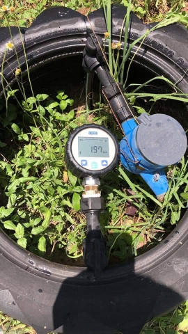 การประปาส่วนภูมิภาคสาขากาญจนดิษฐ์ ตรวจวัดแรงดันน้ำที่เหมาะสมตามมาตรฐานการให้บริการของ กปภ. ประจำเดือน เมษายน 2566 ในเขตพื้นที่บริการของ กปภ.สาขากาญจนดิษฐ์