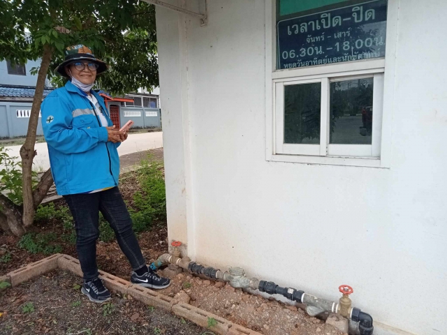 การประปาส่วนภูมิภาคสาขาท่าแซะ ดำเนินการสุ่มการอ่านมาตรวัดน้ำ ผ่านระบบระบบแผนที่และการสุ่มอ่านมาตร ( Map and meter random check )