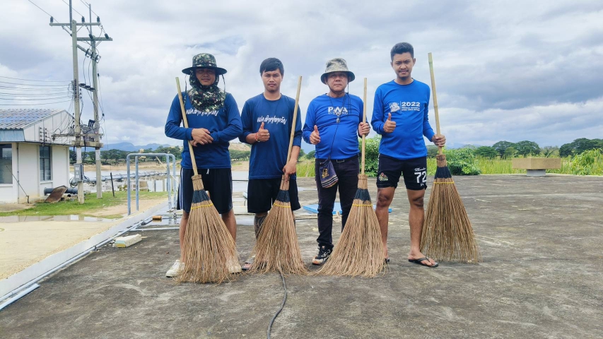 กปภ.สาขาเลาขวัญ ล้างถังน้ำใส ตามแผนปฎิบัติการ WSP ประจำปี 2567 ณ สถานีผลิตน้ำบ่อพลอย (บึงอีหมัน) อ. บ่อพลอย จ. กาญจนบุรี