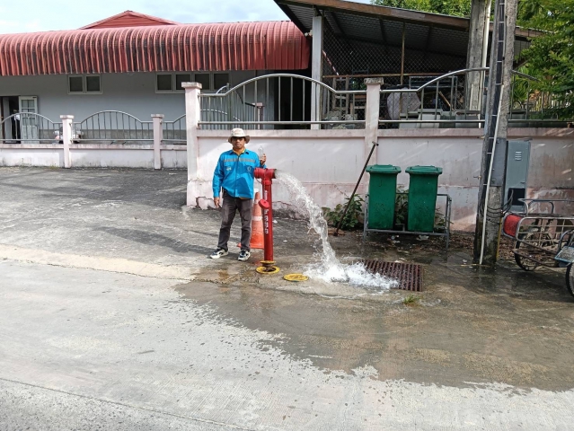 กปภ.สาขาเกาะพะงันลงพื้นที่ MM02 ระบายตะกอน บริเวณบ้านในสวน ม.2 ต.เกาะพะงัน อ.เกาะพะงัน จ.สุราษฎร์ธาน